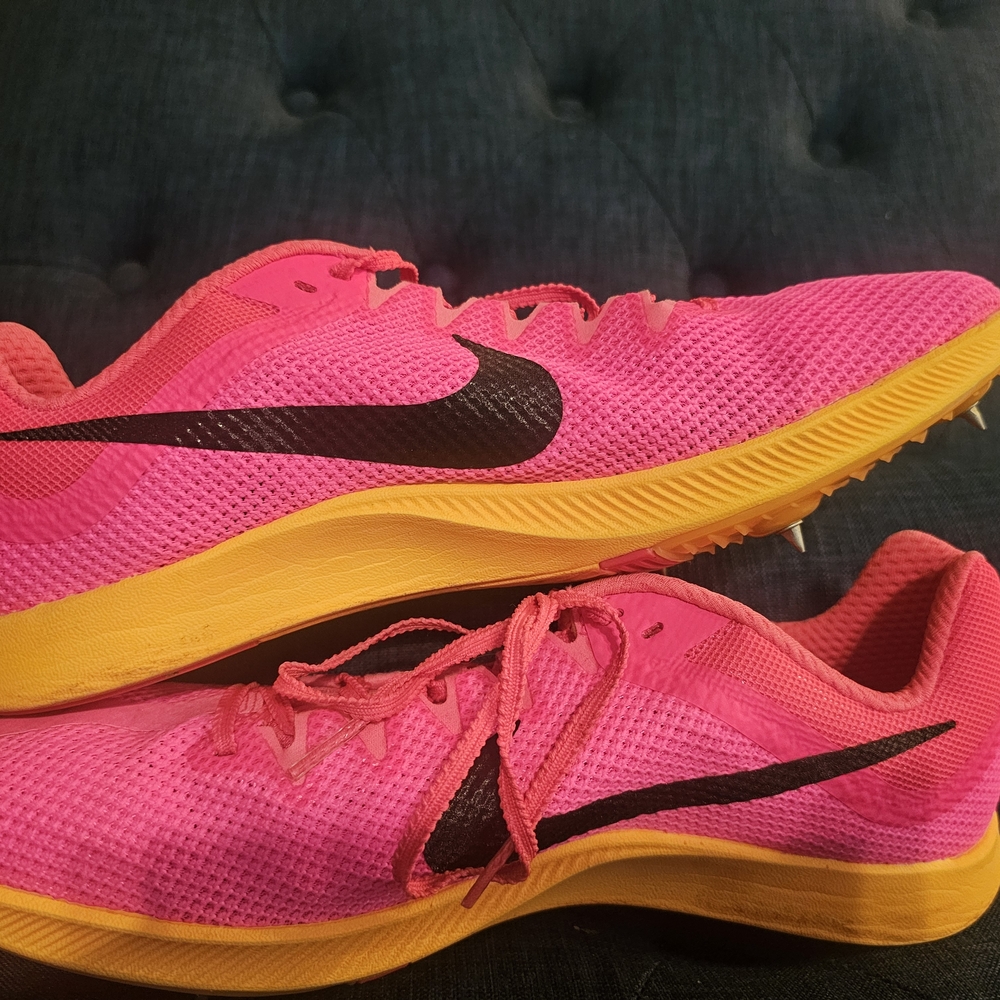 Nike Pink and Yellow Athletic Shoes - Picture 4 of 9